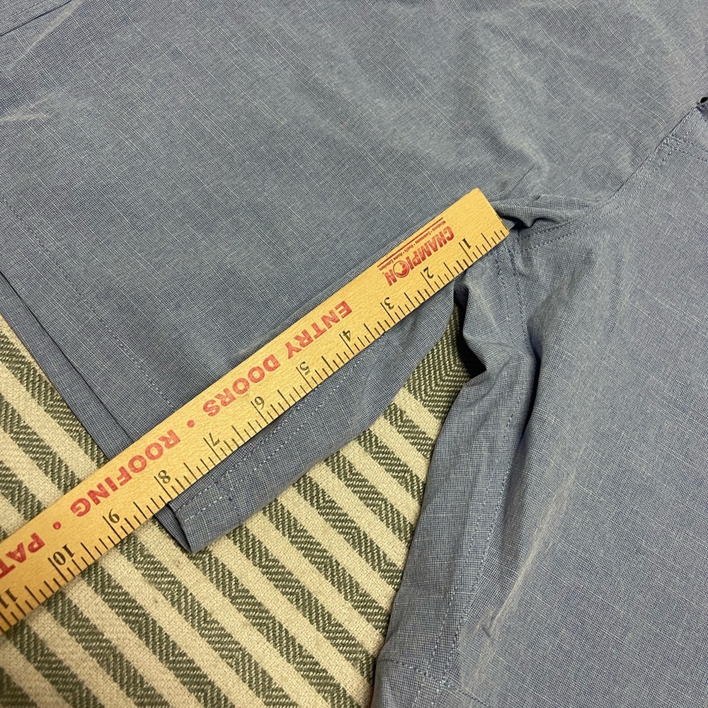 RVCA Men's Light Blue Flat Front Dual Purpose Shorts - Picture 3 of 5